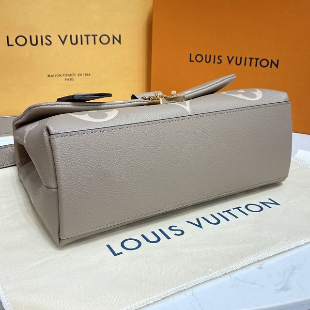 Louis vuitton original calfskin madeleine MM handbag M46041 grey