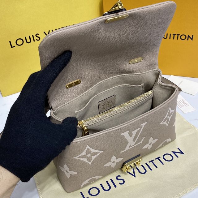 Louis vuitton original calfskin madeleine pm handbag M45978 grey