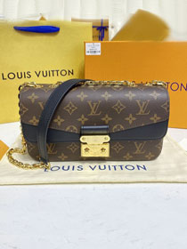 2022 Louis vuitton original monogram canvas marceau chain bag M46126 black