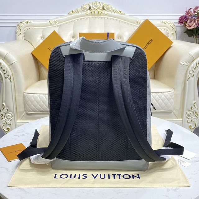 Louis vuitton original calfskin racer backpack M46105 grey