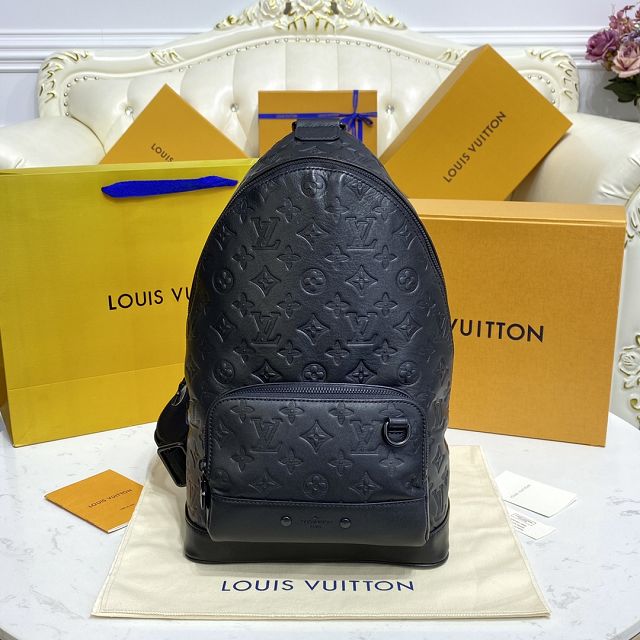 Louis vuitton original calfskin racer slingbag M46107 black