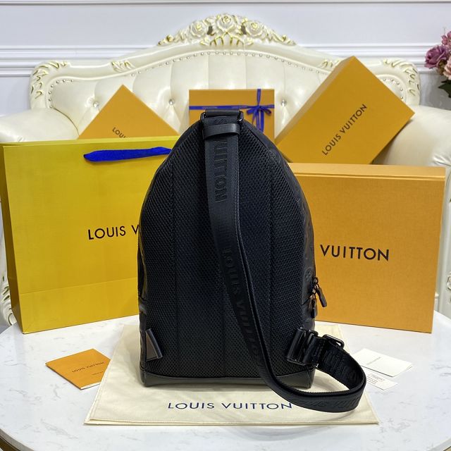 Louis vuitton original calfskin racer slingbag M46107 black