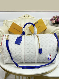 Louis vuitton original monogram canvas keepall 55 M41414 white