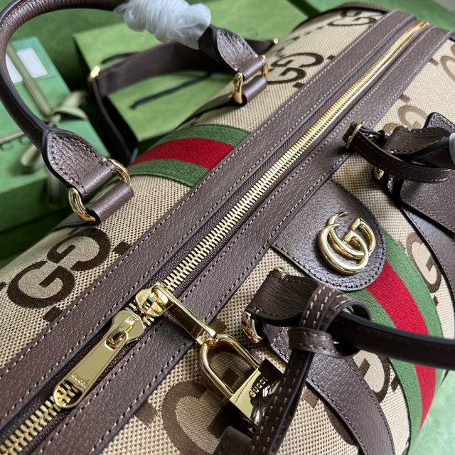 GG original canvas ophidia large duffle bag 696039 brown