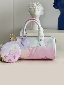 Louis vuitton original monogram canvas papillon BB M46078 pink