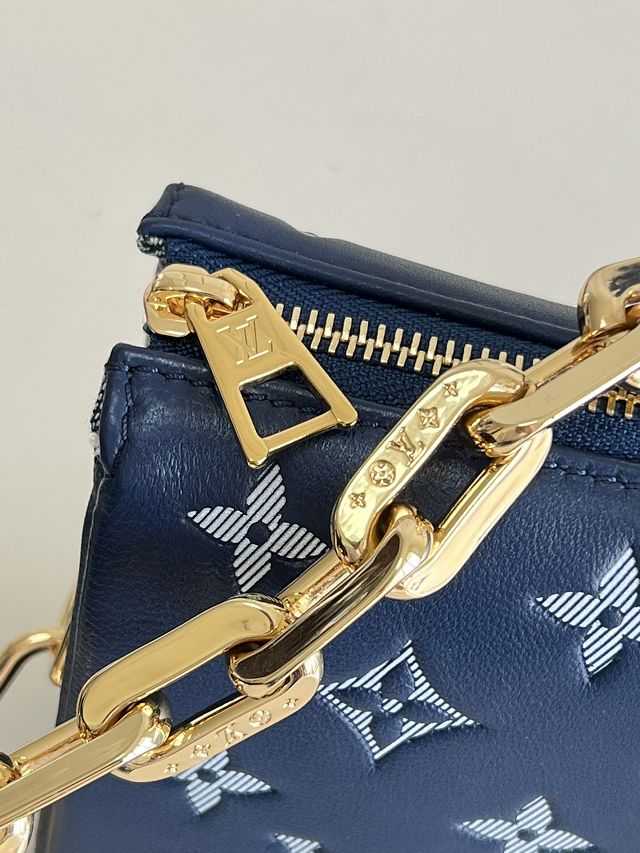 2023 Louis vuitton original lambskin coussin pm bag M57790 blue