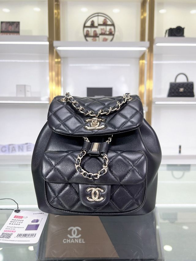 CC original lambskin mini backpack AS2908 black