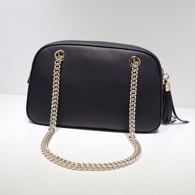 GG original calfskin chain shoulder bag 308983 black