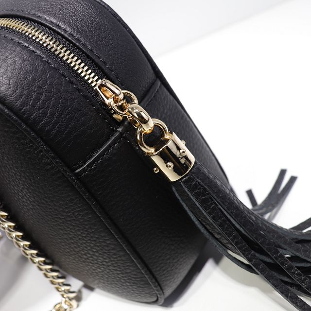 GG original calfskin chain shoulder bag 308983 black