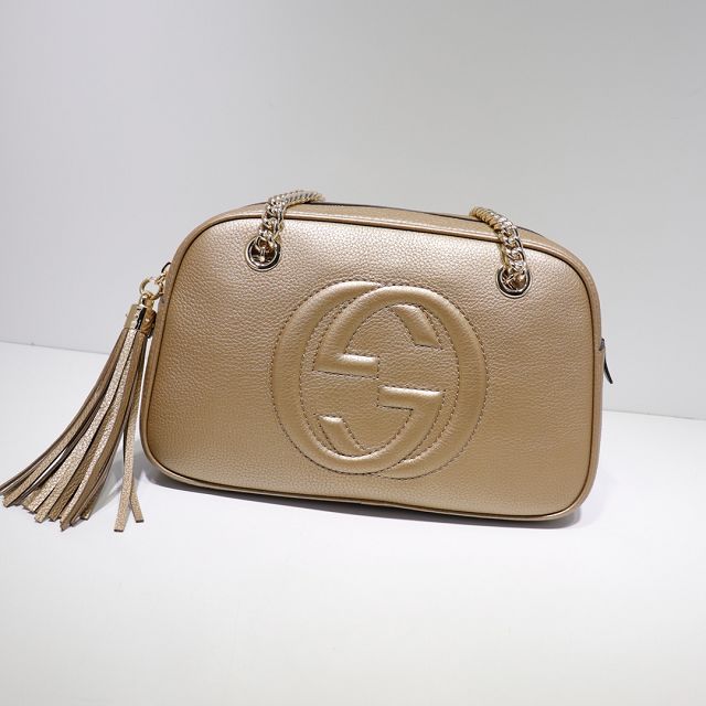 GG original calfskin chain shoulder bag 308983 gold