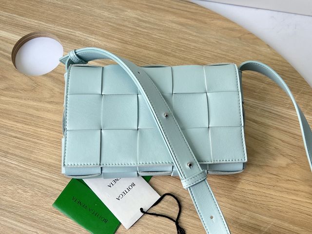 BV original lambskin cassette crossbody bag 578004 teal washed