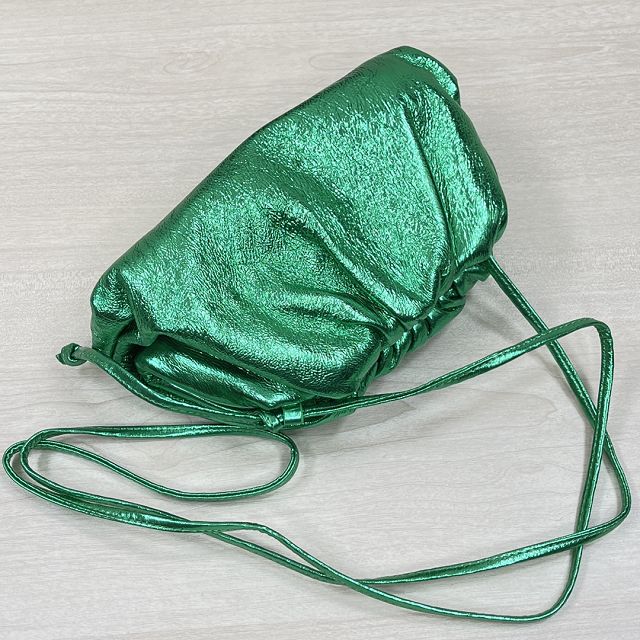 BV original crinkle calfskin mini 20 pouch 585852 green