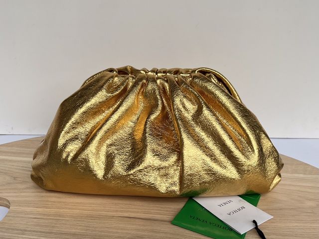 BV original lambskin large pouch 576227 gold