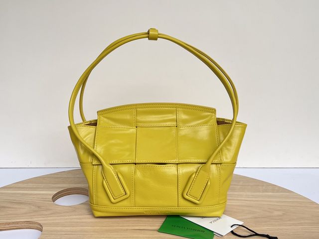 BV original paper calfskin small arco 33 bag 666874 yellow