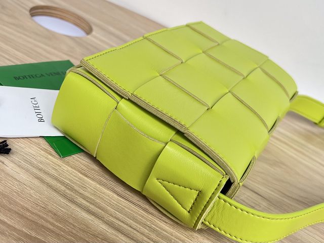 BV original lambskin cassette crossbody bag 578004 acid kiwi