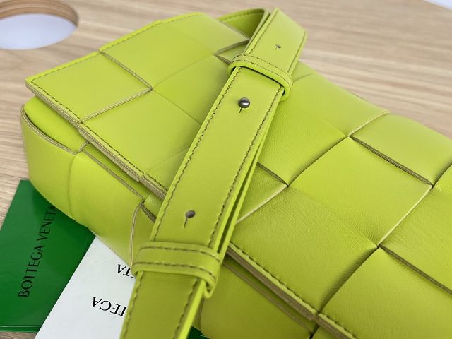 BV original lambskin cassette crossbody bag 578004 acid kiwi