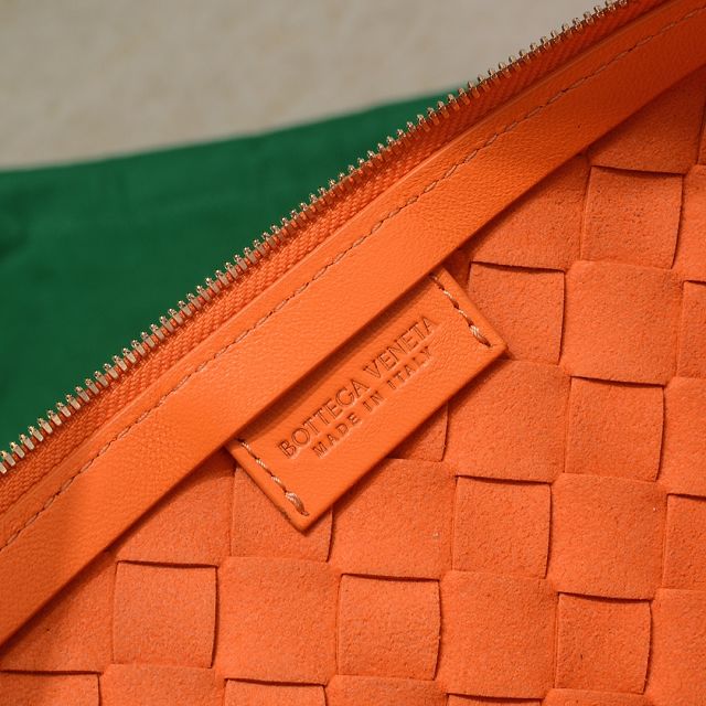 BV original lambskin large turn bag 701024 orange