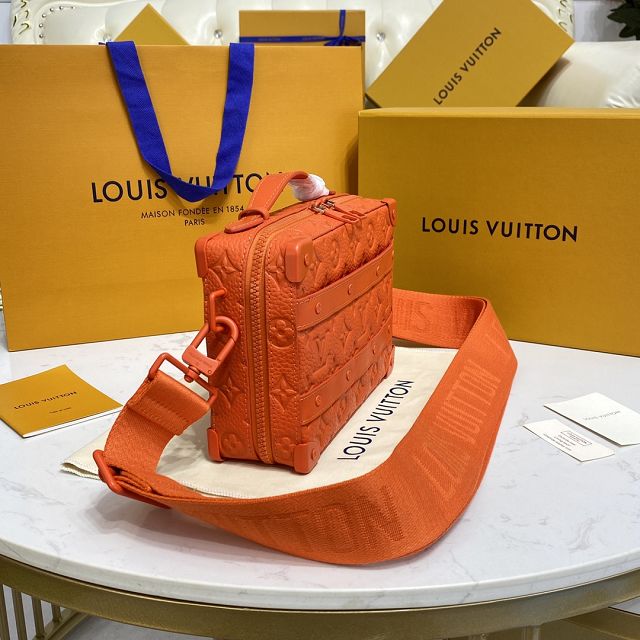 Louis vuitton original calfskin handle soft trunk M20956 orange