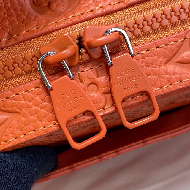 Louis vuitton original calfskin handle soft trunk M20956 orange