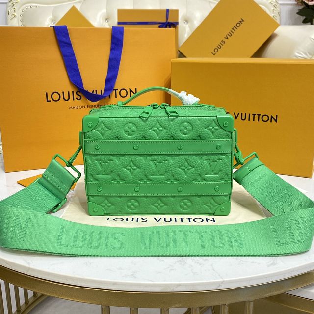 Louis vuitton original calfskin handle soft trunk M96163 green