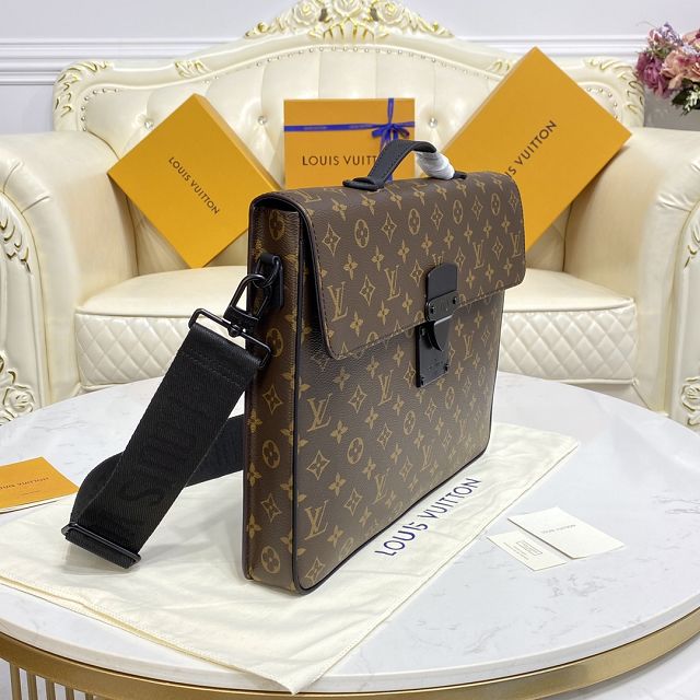 Louis vuitton original monogram eclipse S-Lock briefcase M20837