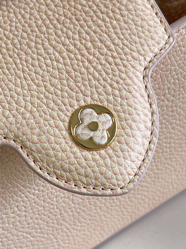 Louis vuitton original calfskin capucines mini handbag M59850 light yellow