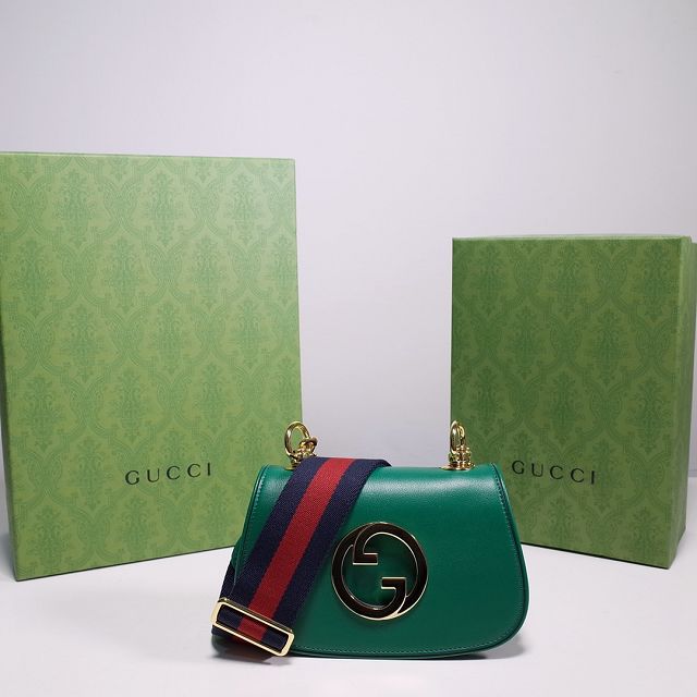 GG original calfskin blondie mini bag 698643 green