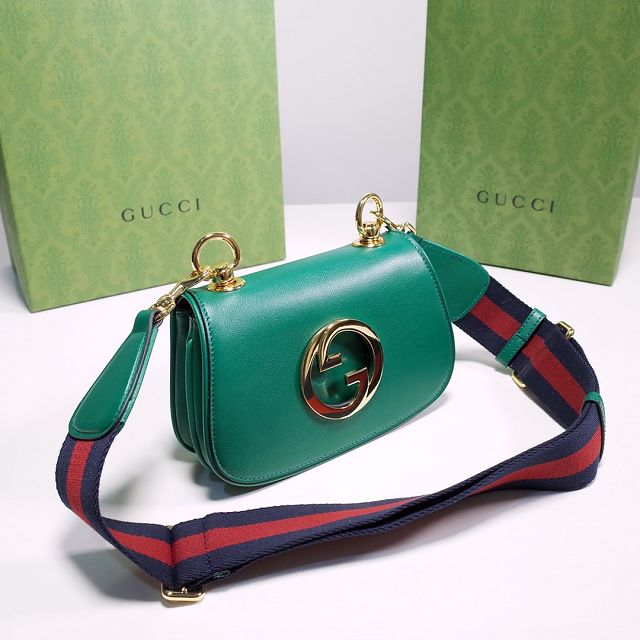 GG original calfskin blondie mini bag 698643 green