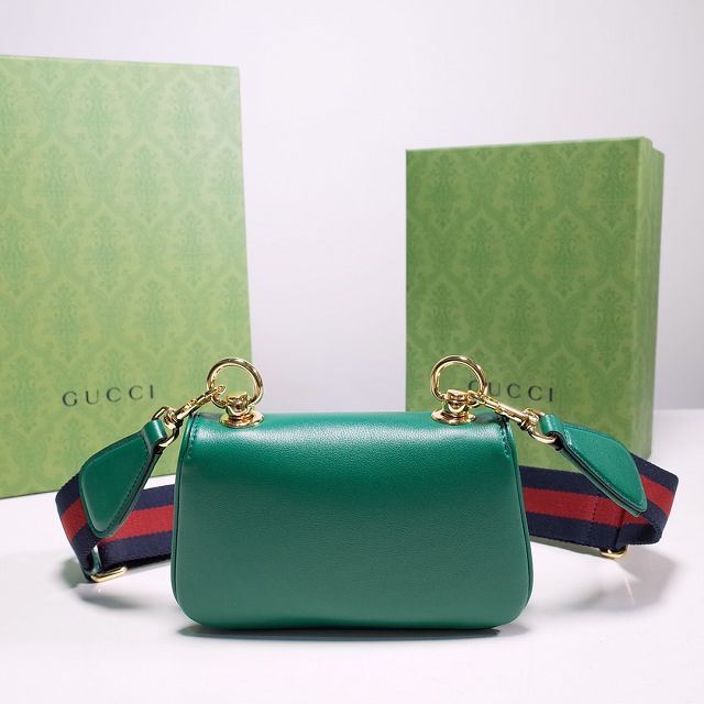 GG original calfskin blondie mini bag 698643 green