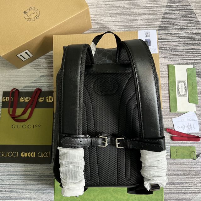 GG original canvas medium backpack 696013 black