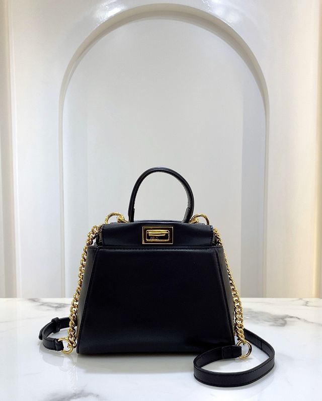 Fendi original calfskin mini peekaboo bag 8BN243-2 black