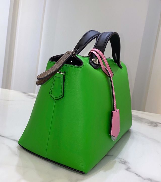 Fendi original calfskin medium by the way boston bag 8BL146 green