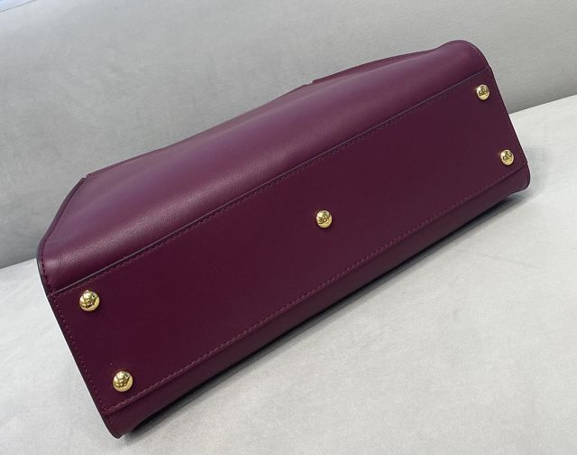 Fendi original calfskin medium peekaboo bag 8BN240 burgundy