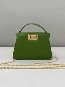 Fendi original calfskin micro peekaboo IseeU bag 8BN225 green