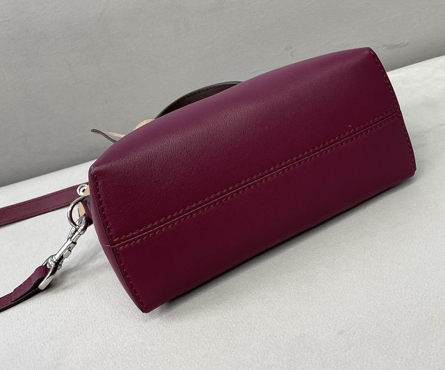 Fendi original calfskin mini by the way boston bag 8BL145 burgundy