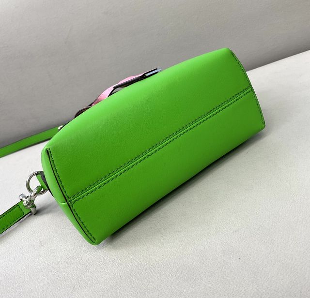 Fendi original calfskin mini by the way boston bag 8BL145 green