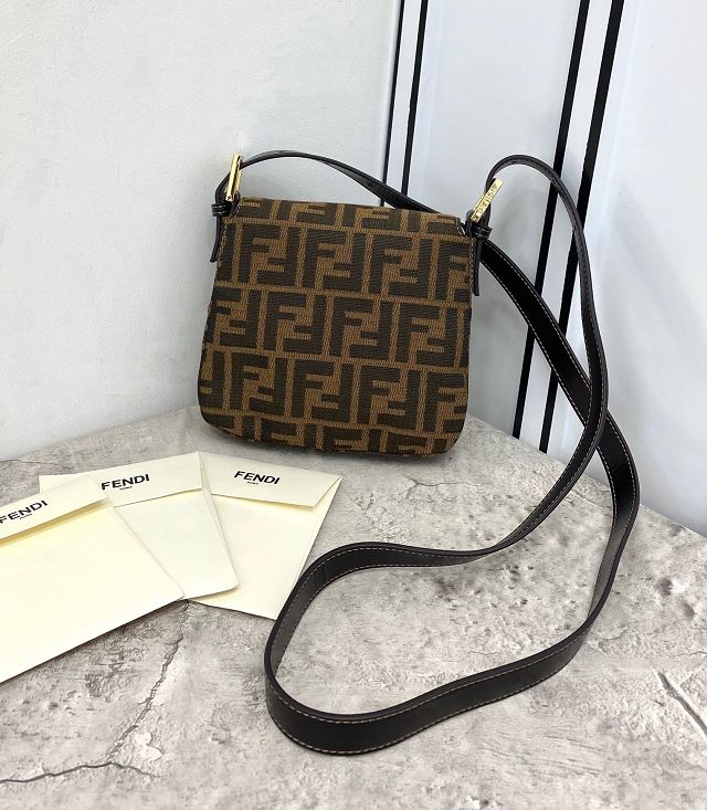 Fendi original fabric mini shoulder bag 8BR153 brown