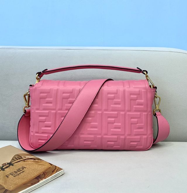 Fendi original lambskin large baguette bag 8BR795 pink