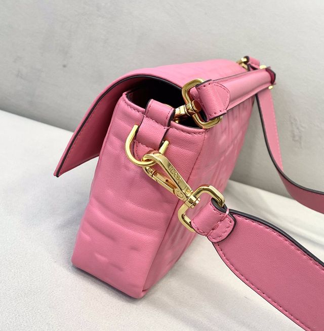 Fendi original lambskin medium baguette bag 8BR600 pink