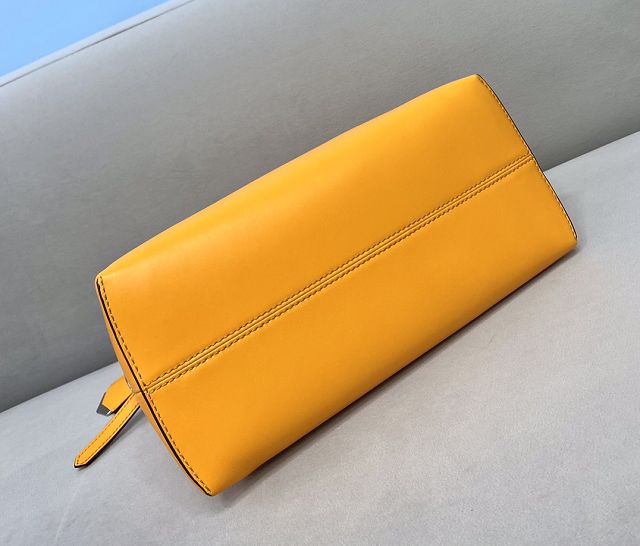 Fendi original calfskin medium by the way boston bag 8BL146 yellow