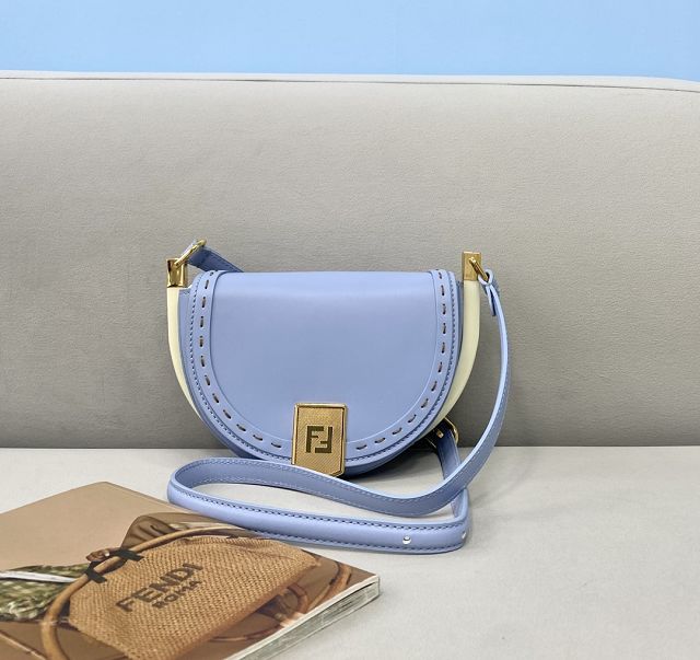 Fendi original calfskin shoulder bag 8BN008 blue