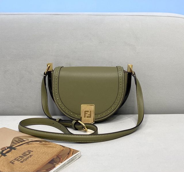 Fendi original calfskin shoulder bag 8BN008 green