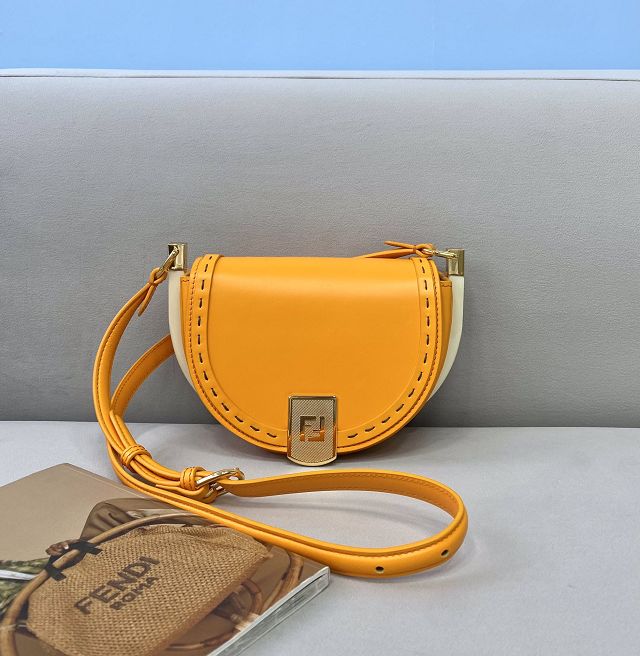 Fendi original calfskin shoulder bag 8BN008 orange