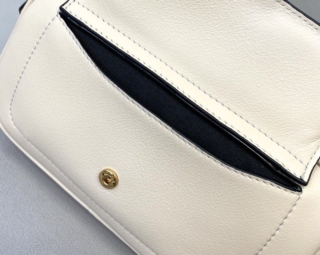 Fendi original lambskin easy baguette bag 8BS042 white