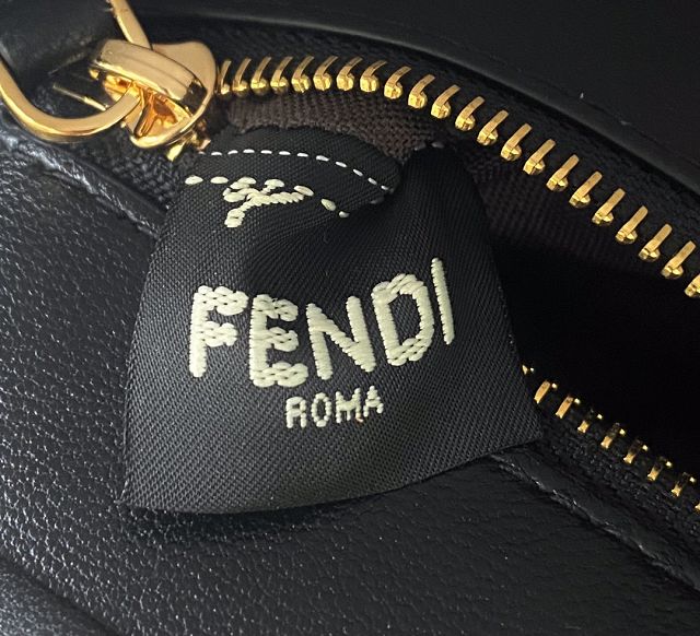 Fendi original lambskin mini peekaboo bag 8BN241 black