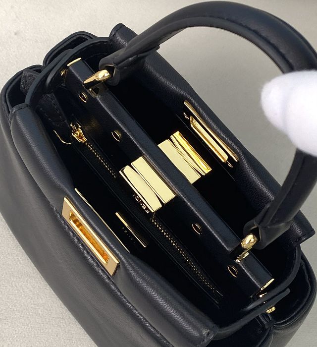 Fendi original lambskin mini peekaboo bag 8BN241 black