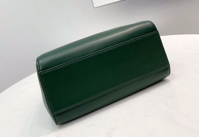 Fendi original lambskin small peekaboo bag 8BN244 dark green