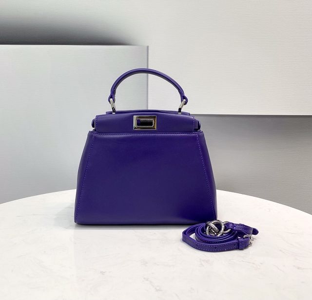 Fendi original lambskin small peekaboo bag 8BN244 purple