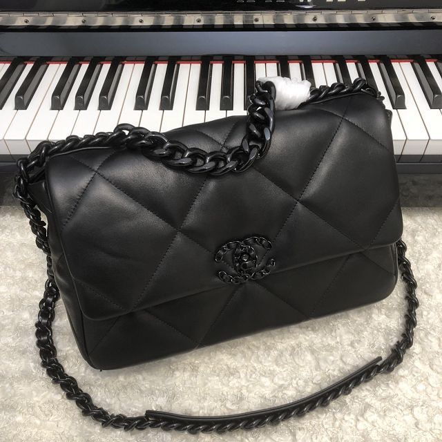 CC original lambskin 19 medium flap bag AS1161 all black