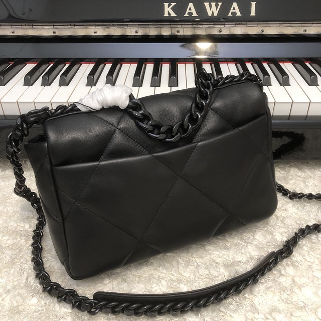 CC original lambskin 19 small flap bag AS1160 all black